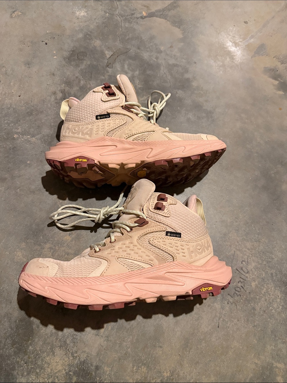 Hoka One Anacapa 2 Mid GTX Hiking Shoes Womens 6.5 B Oak Rose Latte 1142831F OSL - Picture 3 of 6